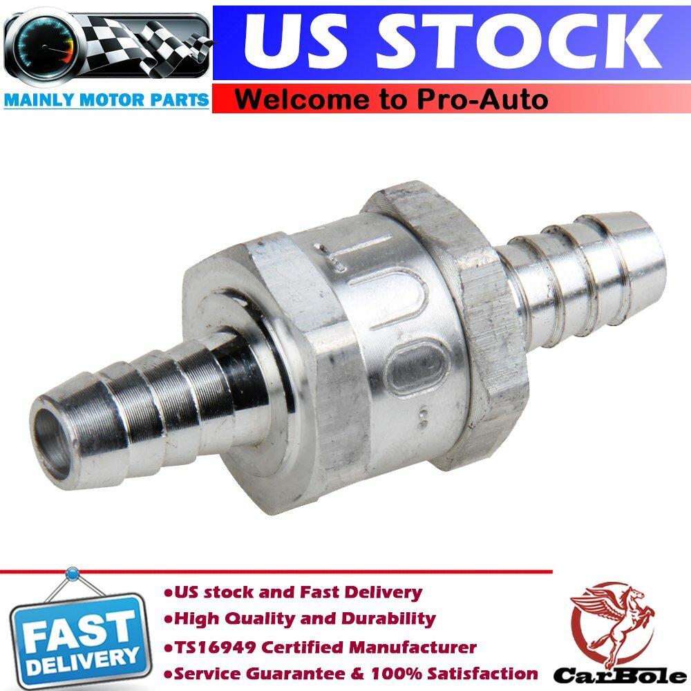 3/8″ 10mm Inline One Way Check Valve Fuel Diesel Gas Liquid No Return Universal