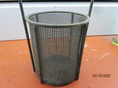 5.5″ x 6″ Perforated Basket, Heavy Duty Construction, Fixed Handle, 3 Available