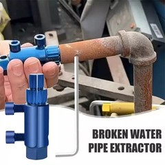 Pipe Thread Extractor compatible with wrenches due to its hexagonal design