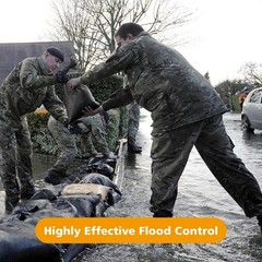 Heavy Duty Sand Bags 16×25.5 Polypropylene UV Protected Flood Control Black 50 B