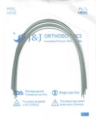 J&J Ortho™ Orthodontic NiTi Elastic Arch wire Rectangular (10/pk)Ovoid Natural