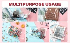 100 11×14 1.5 Mil Bags Resealable Clear Suffocation Warning Poly OPP Cello Bag