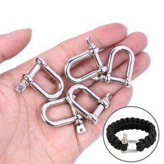 304 Stainless Steel Bow U-Shaped Shackle Trailer Lifting Shackles Size 4mm-32mm