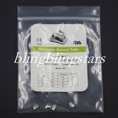 50 Kits Dental Orthodontic Bonding Buccal Tubes 1st/2nd Molar Roth/Edgewise/MBT