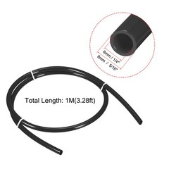 Nylon Tubing 1/4″ ID x 5/16″OD 3.28Ft L Fuel Line Plastic Pneumatic Hose Black