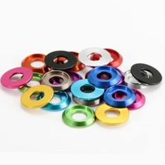 10Pcs Countersunk Washers Fairing Fender Washer M2 M3 M4 M5 M6M8 Aluminium Alloy