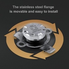 KSD301 40C 104F On 30C 86F Off Close on Rise Normally Open Bi Size: 40°C/104°F