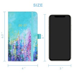 Pocket Planner 2026-2027 – Calendar 2026-2027, A6: Oil Painting, Green
