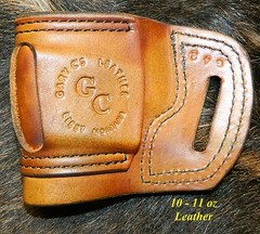 Gary C’s Avenger OWB HOLSTER fits Glock 42 .380 eXtra Heavy Leather