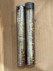 4140 Hot Rolled Steel Bar Round Stock Heat Treated 1” OD x ~6” Lot of 2
