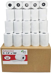 (40 Rolls) 3 1/8 x 150 Thermal Paper Receipt Rolls fits all Clover 55 GSM POS Ca