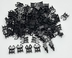 Lot of 100, Spillman, Plaschairs 25NP20 Plastic Rebar Chair 1″ Cover, Black