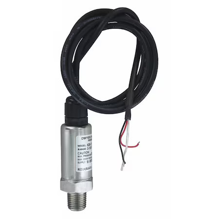 Dwyer Instruments 628-09-Gh-P1-E1-S1 Transmitter, 0 To 50 Psi, 36 In Lead