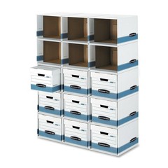 Fellowes FEL01626 File Box Shell Blue 11.4″H x 13.9″W x 16.9″D