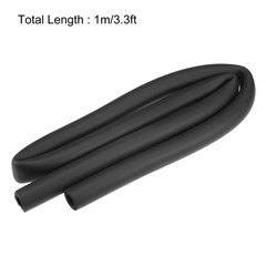 Foam Tubing for Handle Grip, Pipe Insulation 1/2″ 13mm ID 23mm OD 1m Black