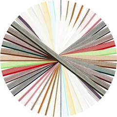 Durable Cotton Book End Bands – 24 Colorful Cuttable Bookbinding Supplies