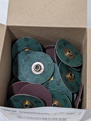 SA Quick-Change Disc: TSM, 2″ Dia, 120 Grit, AO, Coated Qty 50 7100062272