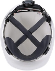 MSA WHITE V Gard ANSI OSHA Construction Safety HARD HAT 4 PT Ratchet Suspension