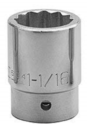 Wright Tool 6138 – 3/4Inch Drive 12 Point Standard Socket 1-3/16Inch