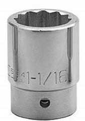 Wright Tool 6138 – 3/4Inch Drive 12 Point Standard Socket 1-3/16Inch