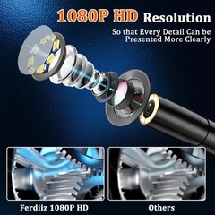 LCD Industrial Endoscopes 1080P HD Borescope 4.3inch 8mm Inspection Snake Camera