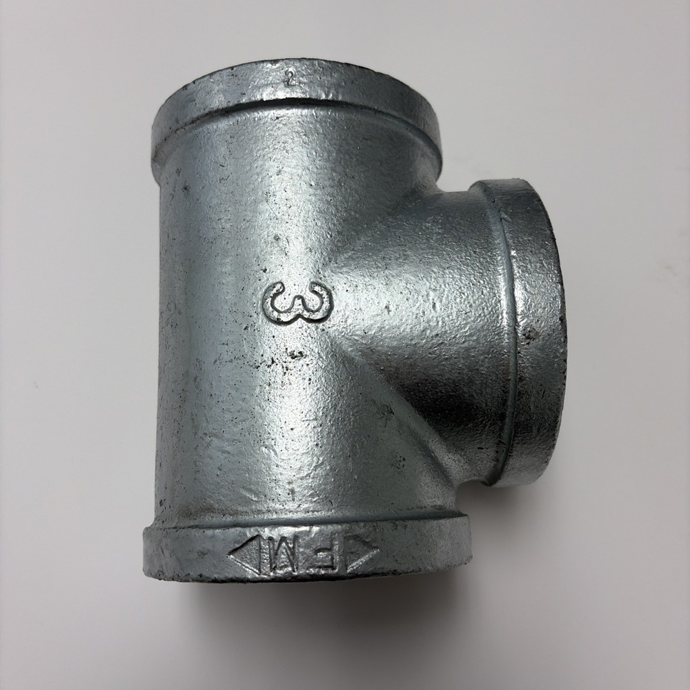 STZ Industries 3 in FIP X 3 in FIP Galvanized Malleable Iron Tee 351T-3