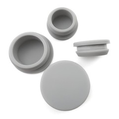 2-60mm Hole Plug Silicone Rubber T-Insert Bung Blanking Seal Cap Pipe Tube Grey
