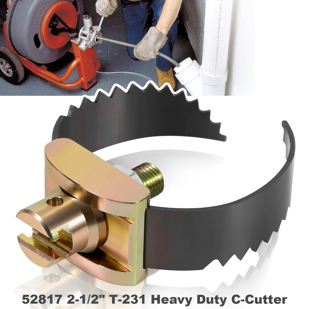 2-1/2″ C Cutter Drain Cleaner Tool 52817 T-231 for Ridgid K-40 K-45 K-50 K-3800