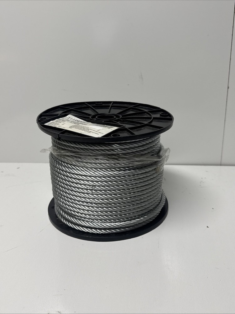 Campbell 1/4in (7MM) Galvanized Cable 7/19 Construction 250ft Reel 7000827