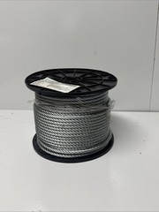 Campbell 1/4in (7MM) Galvanized Cable 7/19 Construction 250ft Reel 7000827