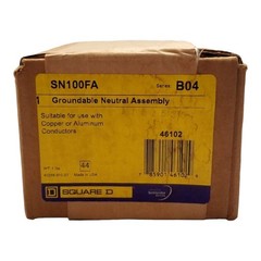 Square D SN100FA Groundable Neutral Assembly 100A Ser B04 100 Amp