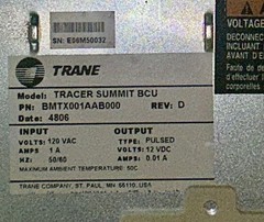 Trane Tracer Summit BCU Building Control Unit BMTX001AAB000 With Modem Rev. D