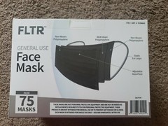 FLTR General Use Face Mask-Black- 75 Pack- 25A