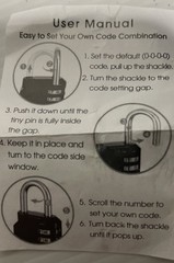 Combination Lock Resettable 4-Digit Anti Rust Weatherproof Padlock Metal Locks*