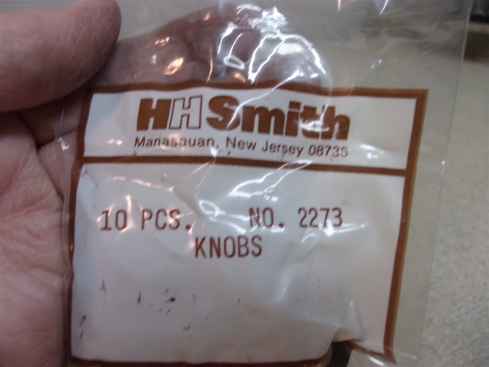 NEW HH Smith 2273 Knobs, Lot of 10 *FREE SHIPPING*