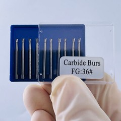 Dental FG-35/36/37 Fit High Speed Handpiece Carbide Burs Inverted Cone 3 Type
