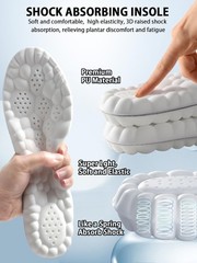 ﻿4D Cloud Insoles for Men and Women, Arch Support Insoles, Memory Foam In