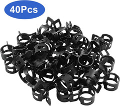 40 Pcs 7/16 Inch ID Spring Band Type Clamps, 11Mm Fuel Hose Clamps Fasteners, Bl