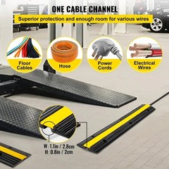 Rubber Cable Protector Ramp 4 Pack 1 Channel Speed Bump 40 in 18000 lbs