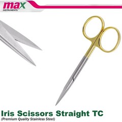NEW GERMAN TC Iris Scissors 4.5″ Straight Surgical Dental Surgry Instrument 4Pcs