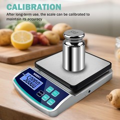 Digital Lab Scale 5000g x 0.1g oz/lb/g/kg Precision Electronic Scientific Sca…