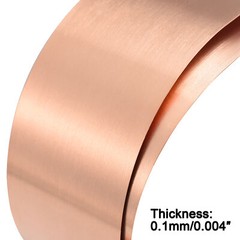 Copper Sheet Roll Metal Foil Plate 39.4“ x 7.9”