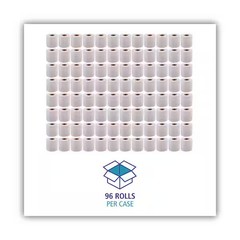 4 in. x 3 in. 2-Ply White Bathroom Tissue Standard Sheet (500-Sheets/Roll, 96-Ca