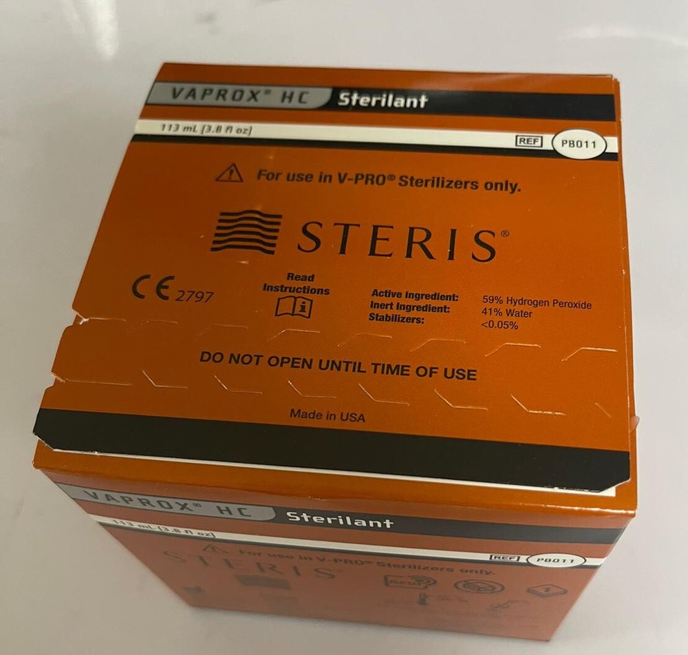 STERIS PB011 Vaprox HC Sterilant Expiration 2025-01-25 Sterrad