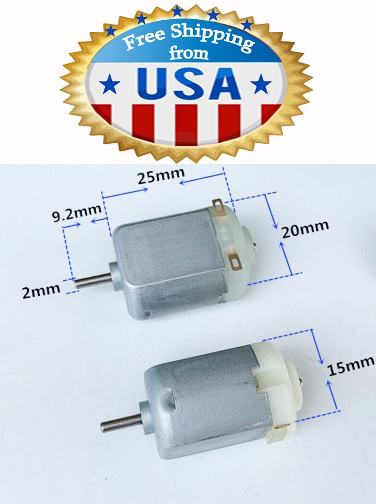 5 x FA-130RD DC Motor 1.5V 3V 6V 18000 RPM High Speed Metal Brush DIY Toy Car