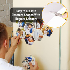 – Adhesive Magnetic Sheets, 8″ X 10″, 4 Pack, Cuttable Magnets Flexible Magnet S