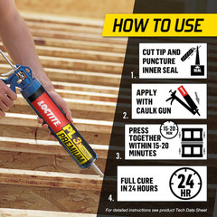 BOX/12 pcs Loctite PL 3X PREMIUM 10oz Construction Adhesive Strong Fast GRAB new