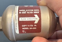 VTG Ansul System Boss Hi-Side Filter Drier AH-053 3/8 Flare 5 Cu in With Box NOS