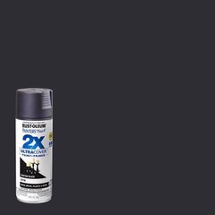 Rust-Oleum 249844 Satin Canyon Black Oil-Based Spray Paint 12 oz. (Pack of 6)