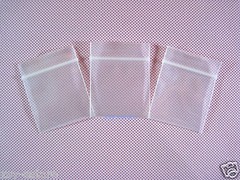 100 Thick 4 Mil Mini Zipper Bags 1.2″ x 1.5″_30 x 40mm Poly Reclosable Pouches